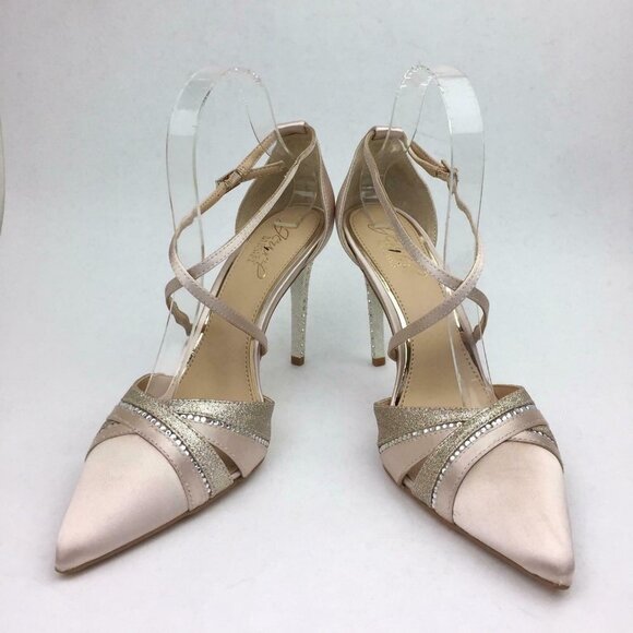 Badgley Mischka Diamond Pointed Toe pump 7.5 - Picture 1 of 9